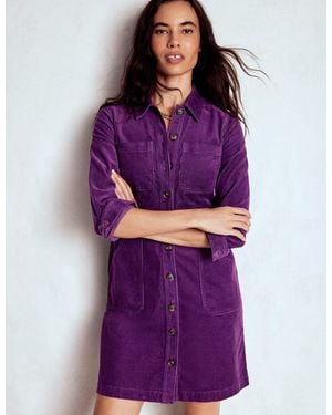 Boden Amanda Kurzes Cordkleid - Lila