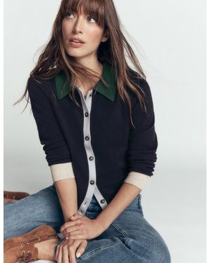 Boden Ariadne Strickjacke Aus Alpaka-Mischung - Blau