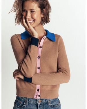 Boden Ariadne Strickjacke Aus Alpaka-Mischung - Blau