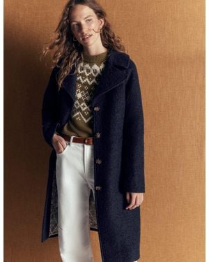 Boden Cotswold Wollmantel - Blau