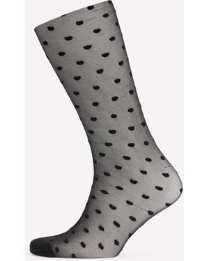 Boden Collant À Pois-Noir - Gris