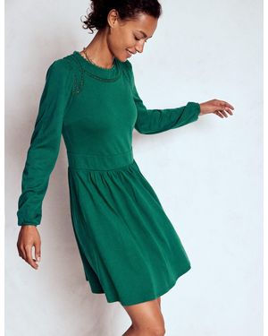 Boden Mila Kurzes Jerseykleid - Grün
