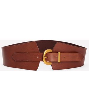 Boden Breiter Ledergürtel - Braun