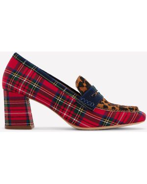 Boden Sol Pennyloafer Mit Blockabsatz - Rot