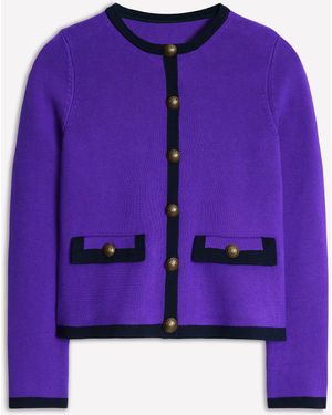 Boden Veste Holly En Maille Femme - Violet