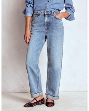 Boden Bequeme, Mittelhohe Stretch-Jeans - Blau
