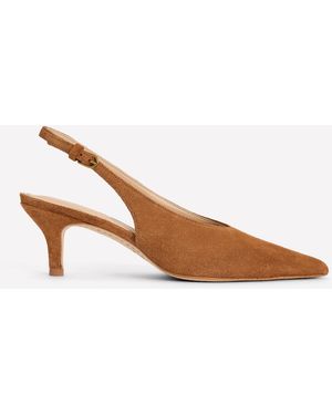 Boden Hochgeschnittene Slingback-Pumps - Braun