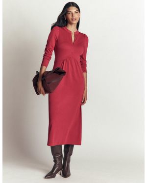 Boden Hope Jerseykleid Mit Reißverschlussdetail - Rot