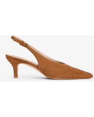 Boden Hochgeschnittene Slingback-Pumps - Braun