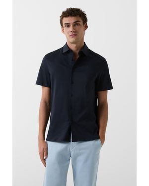 Bogner Jersey-Kurzarm-Hemd Franz Für Herren - Blau