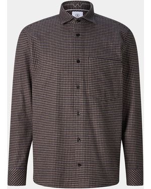 Bogner Hardy Cotton Flannel Shirt - Gray