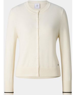 Bogner Azou Virgin Wool And Silk Knit Jacket - White