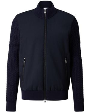 Bogner Zisco Hybrid Wool Knit Jacket For - Blue