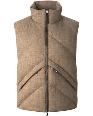 Bogner Kendo Virgin Wool And Down Vest For - Brown