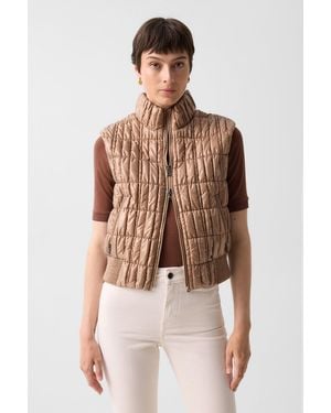 Bogner Sally Quilted Waistcoat - Natural