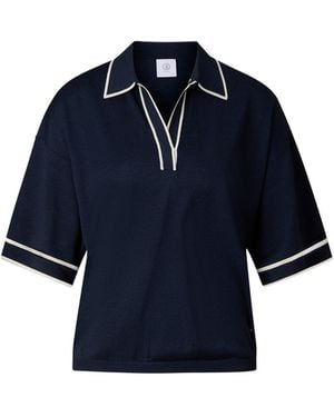 Bogner Knitted Shirt Paris For - Blue