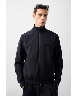 Bogner Virgin Wool Jacket Milan For - Blue
