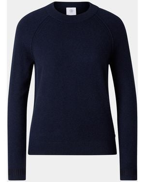 Bogner Vanessa Pure New Wool And Cashmere Sweater - Blue