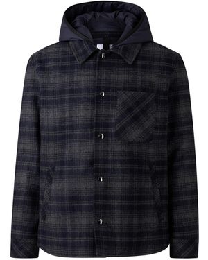 Bogner Flannel Overshirt Larry For - Blue
