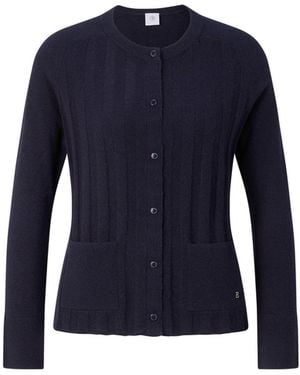Bogner Tanja Virgin Wool Cashmere Cardigan For - Blue
