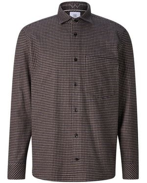Bogner Hardy Cotton Flannel Shirt - Grey