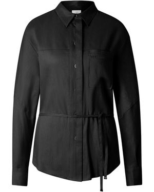 Bogner Catrina Linen Blend Blouse - Black