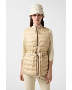 Bogner Arina Knitted And Quilted Vest - Natural