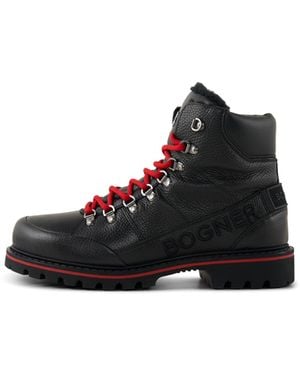 Bogner Mid Boots Helsinki Mit Spikes Für Herren - Schwarz