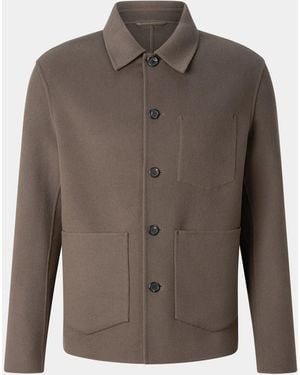 Bogner Mirco Double-faced Wool Shirt Jacket - Brown