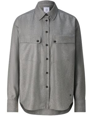 Bogner Robyn Virgin Wool Shirt Blouse - Grey