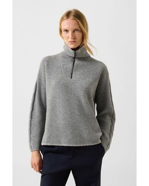 Bogner Larissa Virgin Wool Sweater - Gray