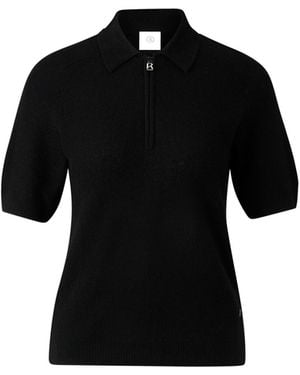 Bogner Knitted Polo Shirt Shari For - Black
