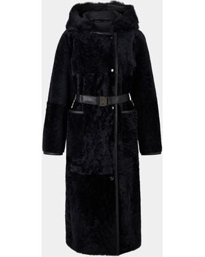 Bogner Peyton Lambskin Coat For - Black