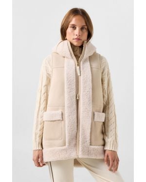 Bogner Lona Lambskin Waistcoat - Natural