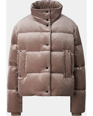 Bogner Oliva Velvet Down Jacket For - Brown