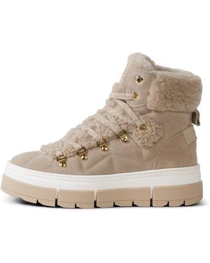 Bogner Lace-up Boots From Vaduz With Studs - Natural