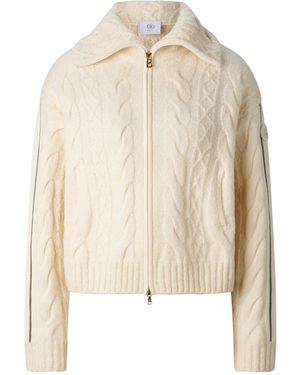 Bogner Lotta Virgin Wool Blend Knit Jacket - Natural