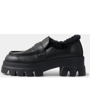 Bogner Platform Loafer Sapporo - Black