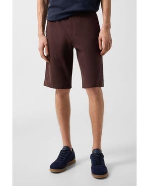 Bogner Marc Linen Mix Shorts - White