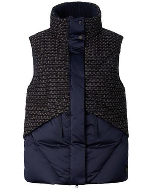 Bogner Netty Tweed Down Vest For - Blue