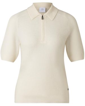 Bogner Knitted Polo Shirt Shari For - Natural