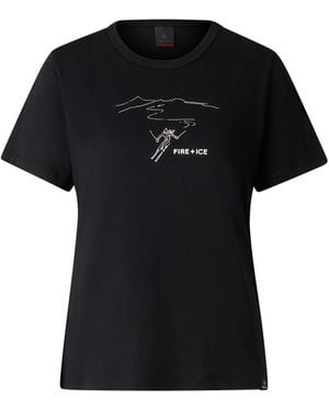Bogner Fire + Ice Baumwoll-T-Shirt Zyssa Für Damen - Schwarz