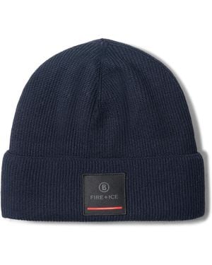 Bogner Fire + Ice Tarek Virgin Wool Blend Hat - Blue