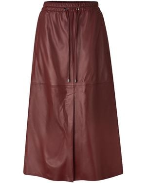 Bogner Lederrock Aurea Für Damen - Lila