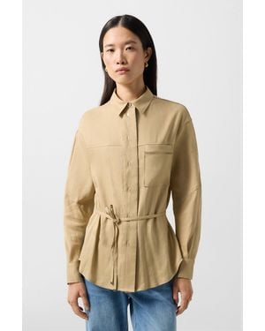 Bogner Catrina Linen Blend Blouse - Natural