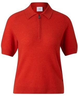 Bogner Knitted Polo Shirt Shari For - Red