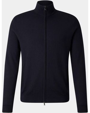 Bogner Oscar Virgin Wool Knit Jacket - Blue