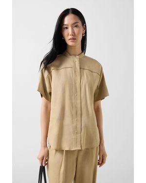 Bogner Linen Mix Blouse Cheryl - Natural