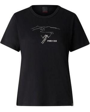 Bogner Fire + Ice Baumwoll-T-Shirt Zyssa Für Damen - Schwarz