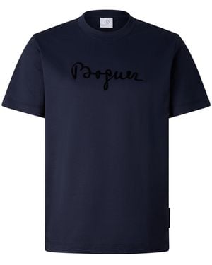 Bogner Lukas Cotton T-Shirt For - Blue